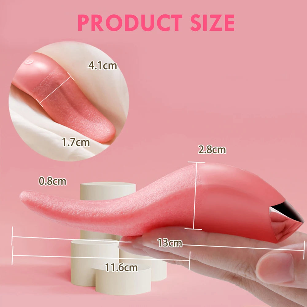 Tongue Licking Vibrator, G-spot Clitoral Stimulator Rechargeable Female Masturbator