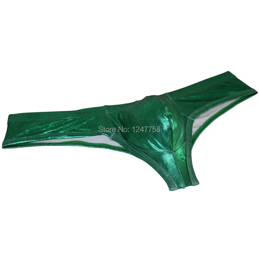 Male Sexy 1/2 Coverage Elastic Pouch Cheeky-Cut Underwear 