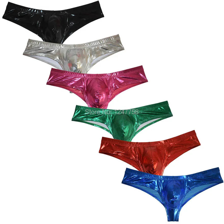 Male Sexy 1/2 Coverage Elastic Pouch Cheeky-Cut Underwear 