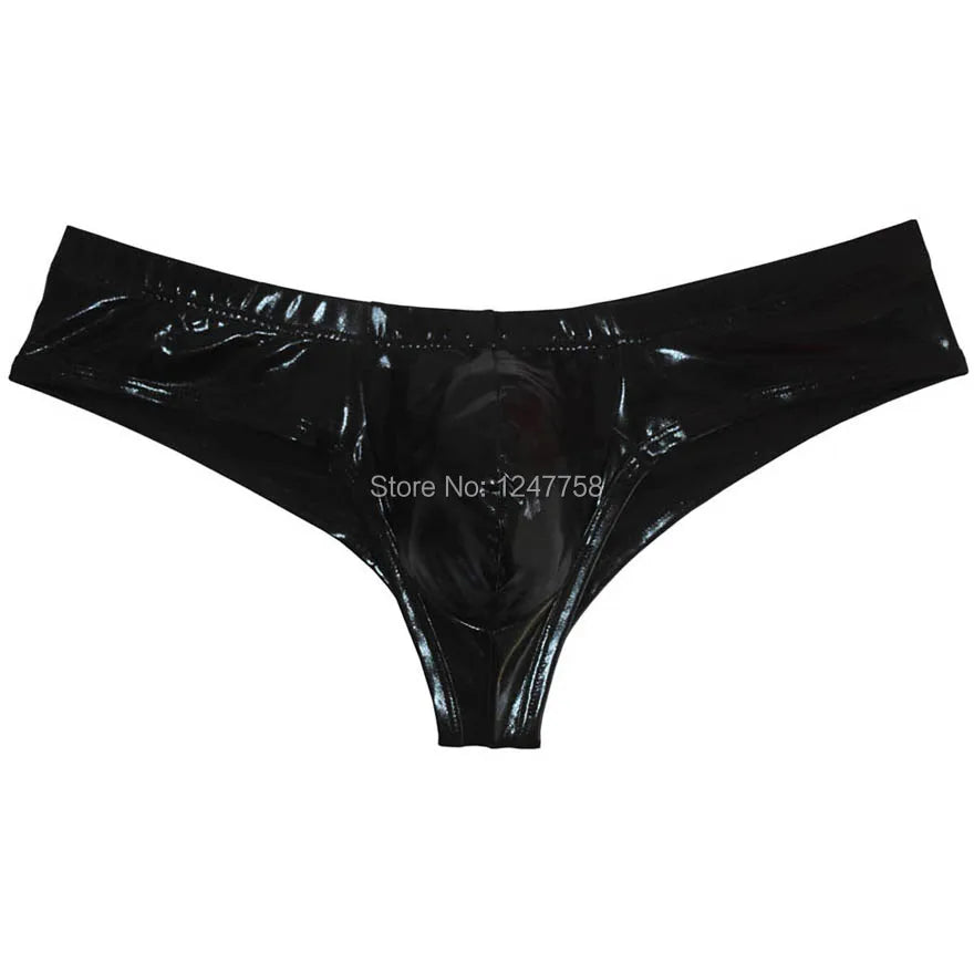 Male Sexy 1/2 Coverage Elastic Pouch Cheeky-Cut Underwear 