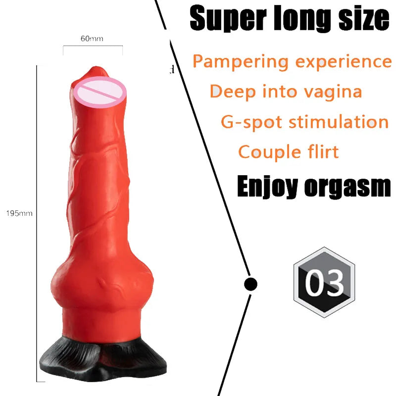 Unisex Masturbator/Anal Plug Massager Simulation Dildo