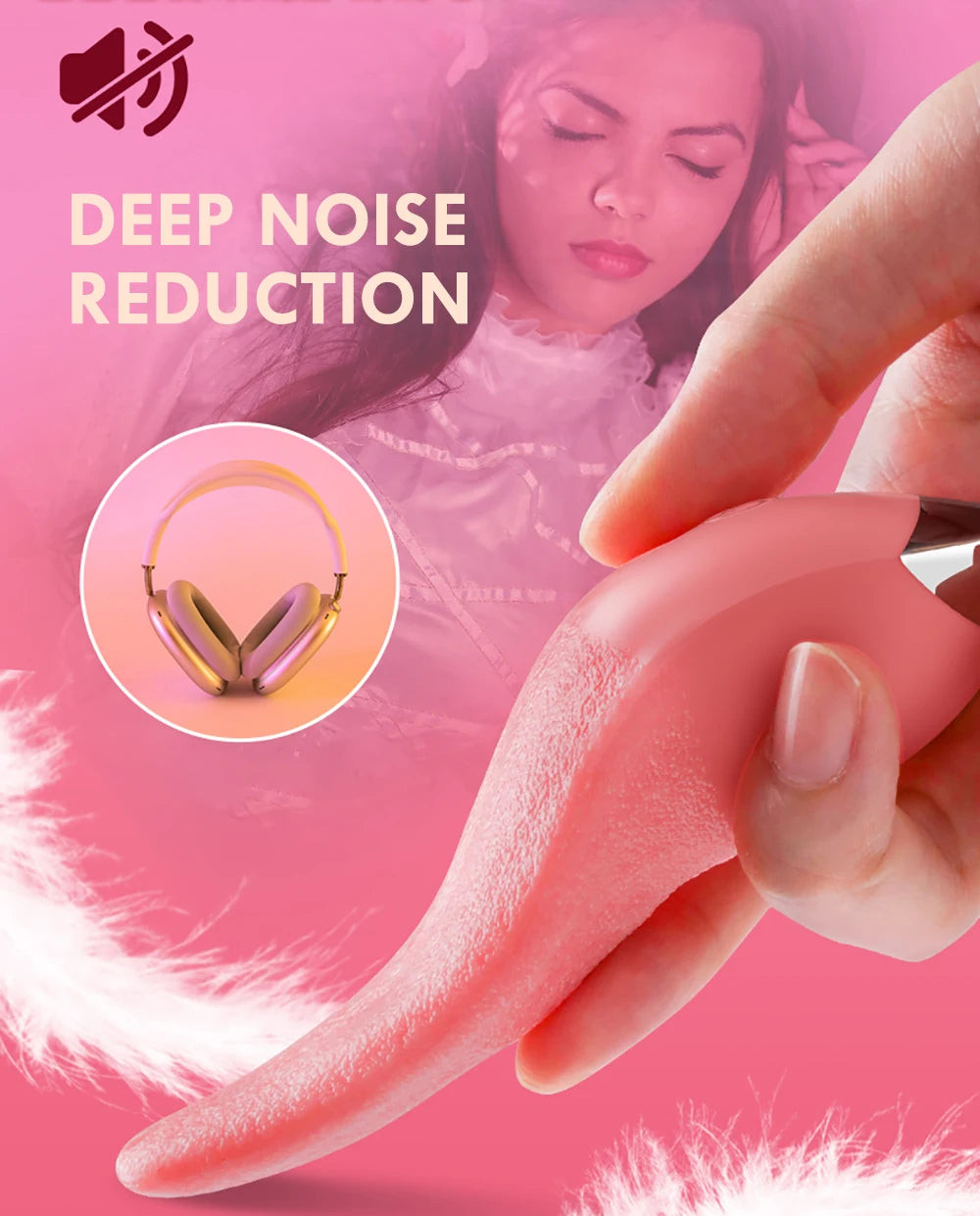 Tongue Licking Vibrator, G-spot Clitoral Stimulator Rechargeable Female Masturbator