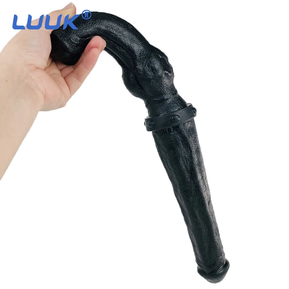 Couples Double Head Big-Knot Clitoris G-Spot Stimulator Dildo