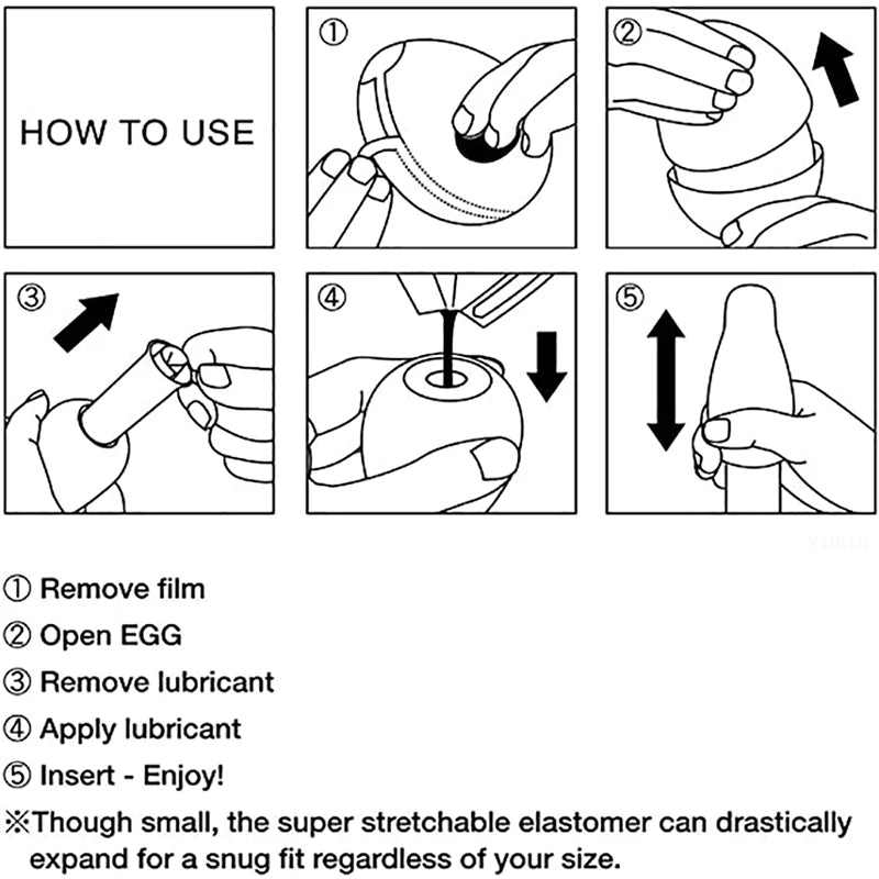 Men's Stimulating Stretchable Cock Sex Massager Eggs