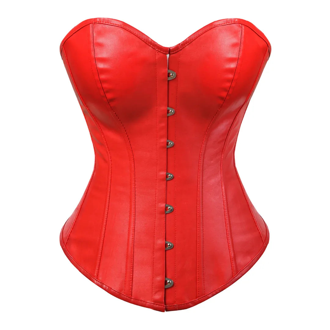 Erotic BDSM Cosplay Faux Leather Lace-up Corsets