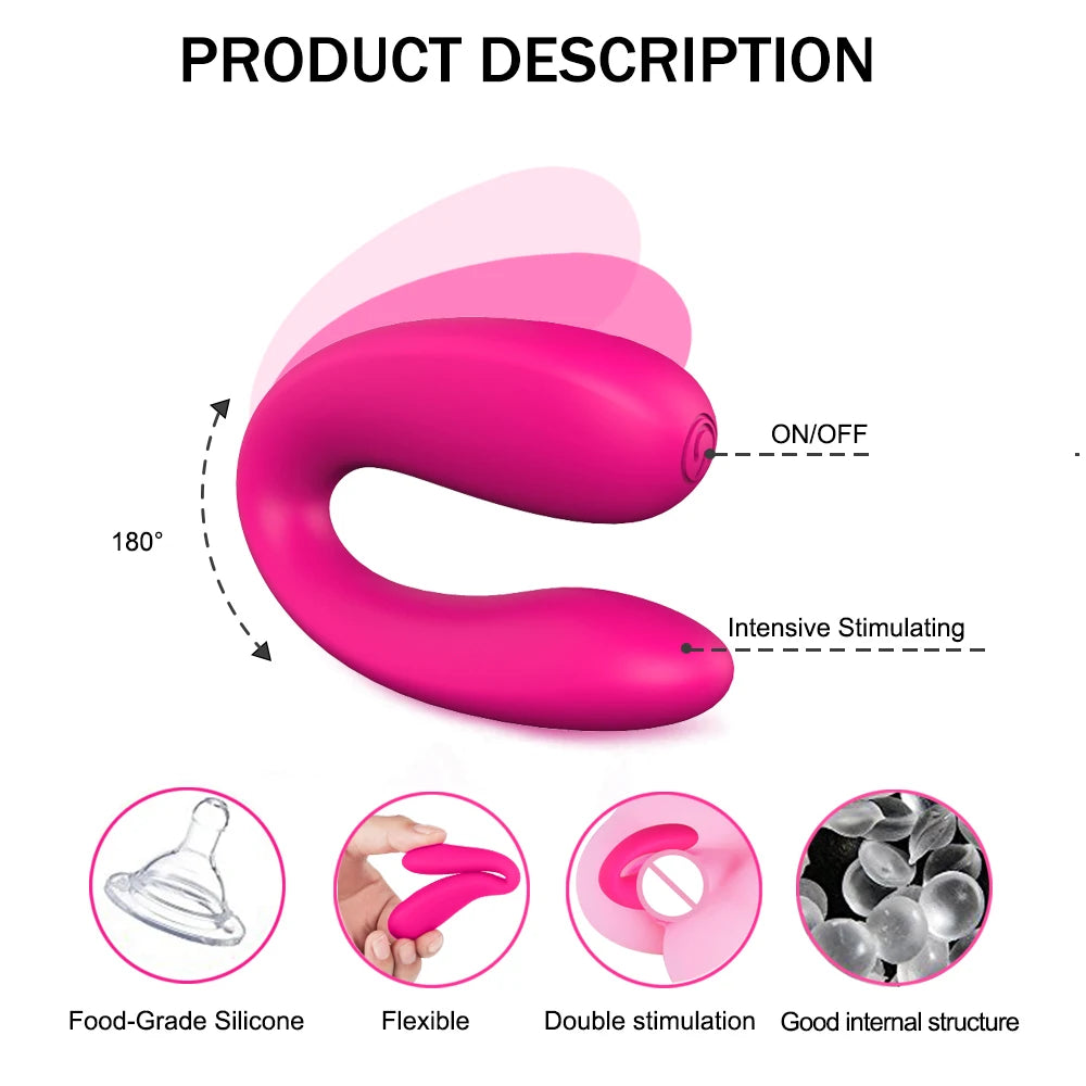 Wireless Remote Control U-Shape Wearable Dildo