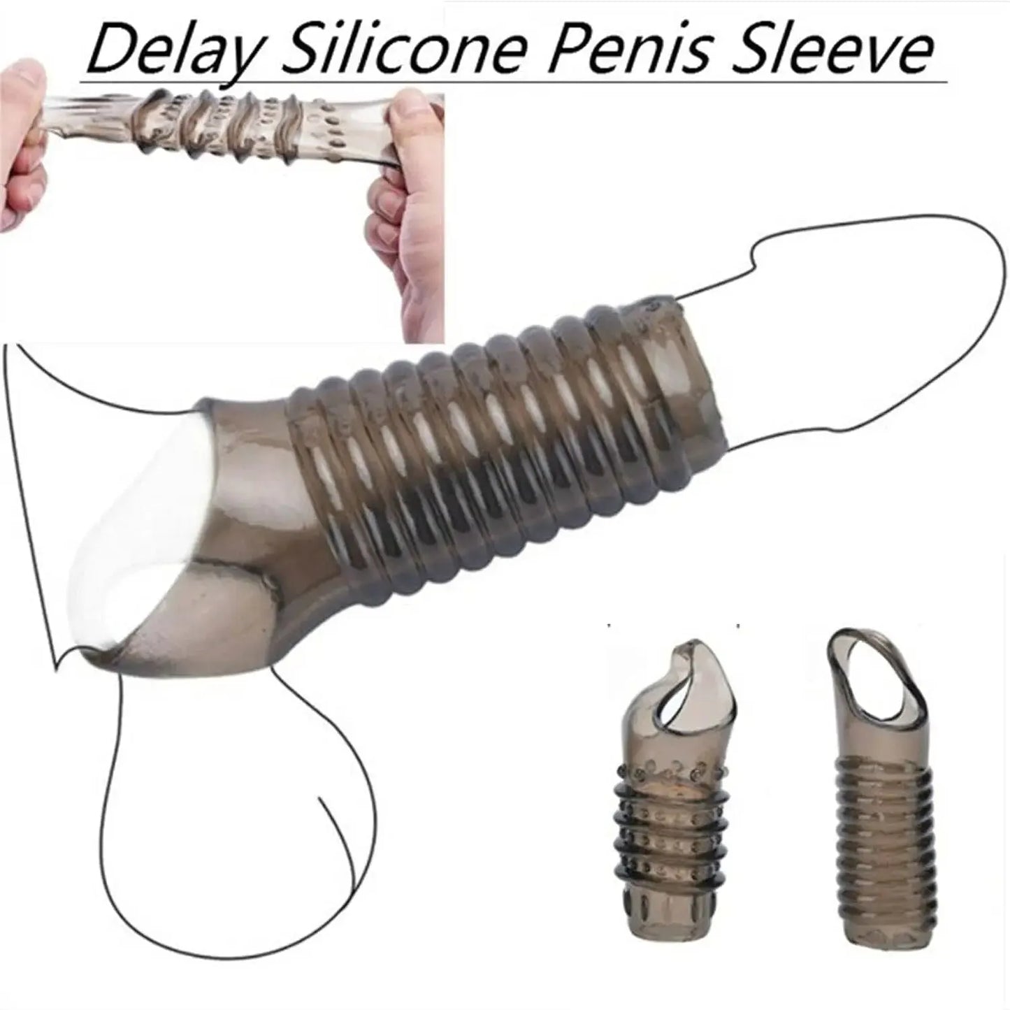 Sleeve for Penis Delay Loop Cock Dildo