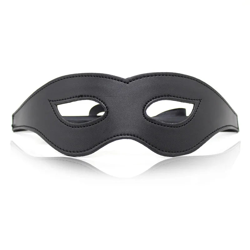 Erotic Black Bondage Hood Mask Open Eye/Mouth/Zipper