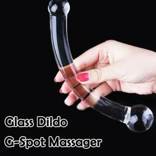 Crystal Clear Glass  Stimulation Dildo Anal Plug/G-spot