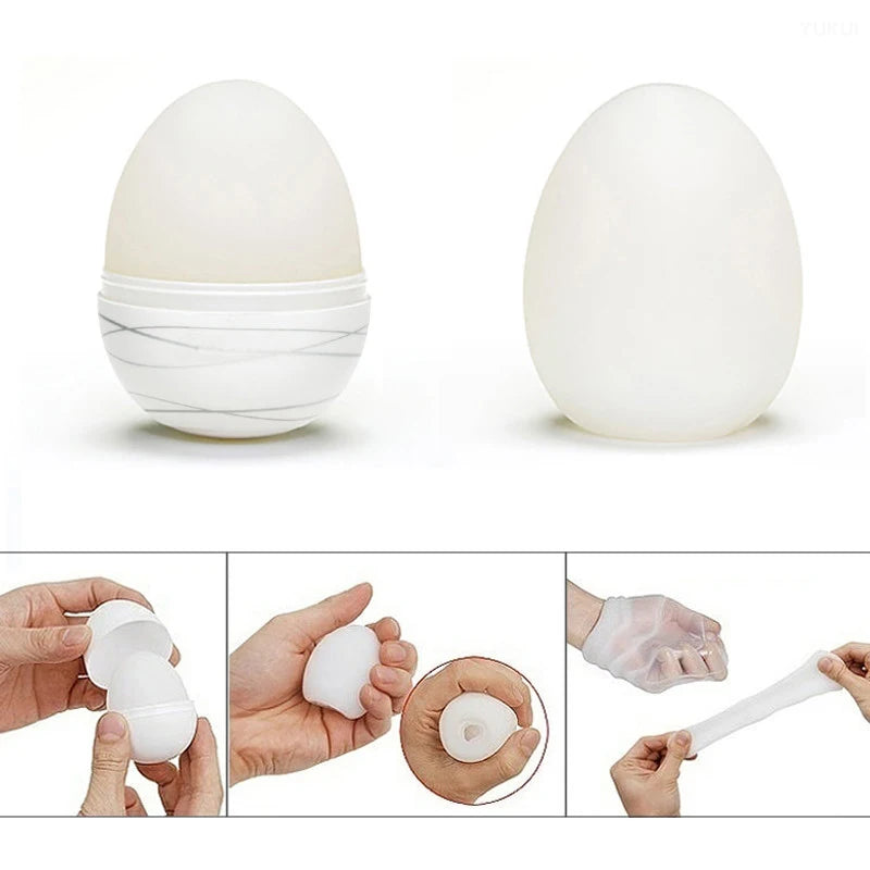 Men's Stimulating Stretchable Cock Sex Massager Eggs