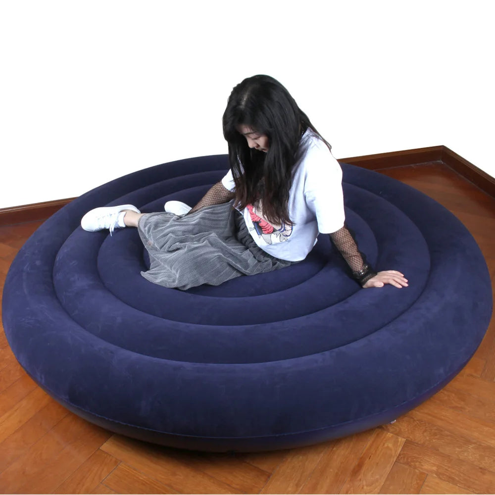 Round Shape Bed Inflatable Sex Sofa BDSM Bondage Handcuffs Sex Furniture Sexules Toys for Couples Adult Games Erotic Accessories