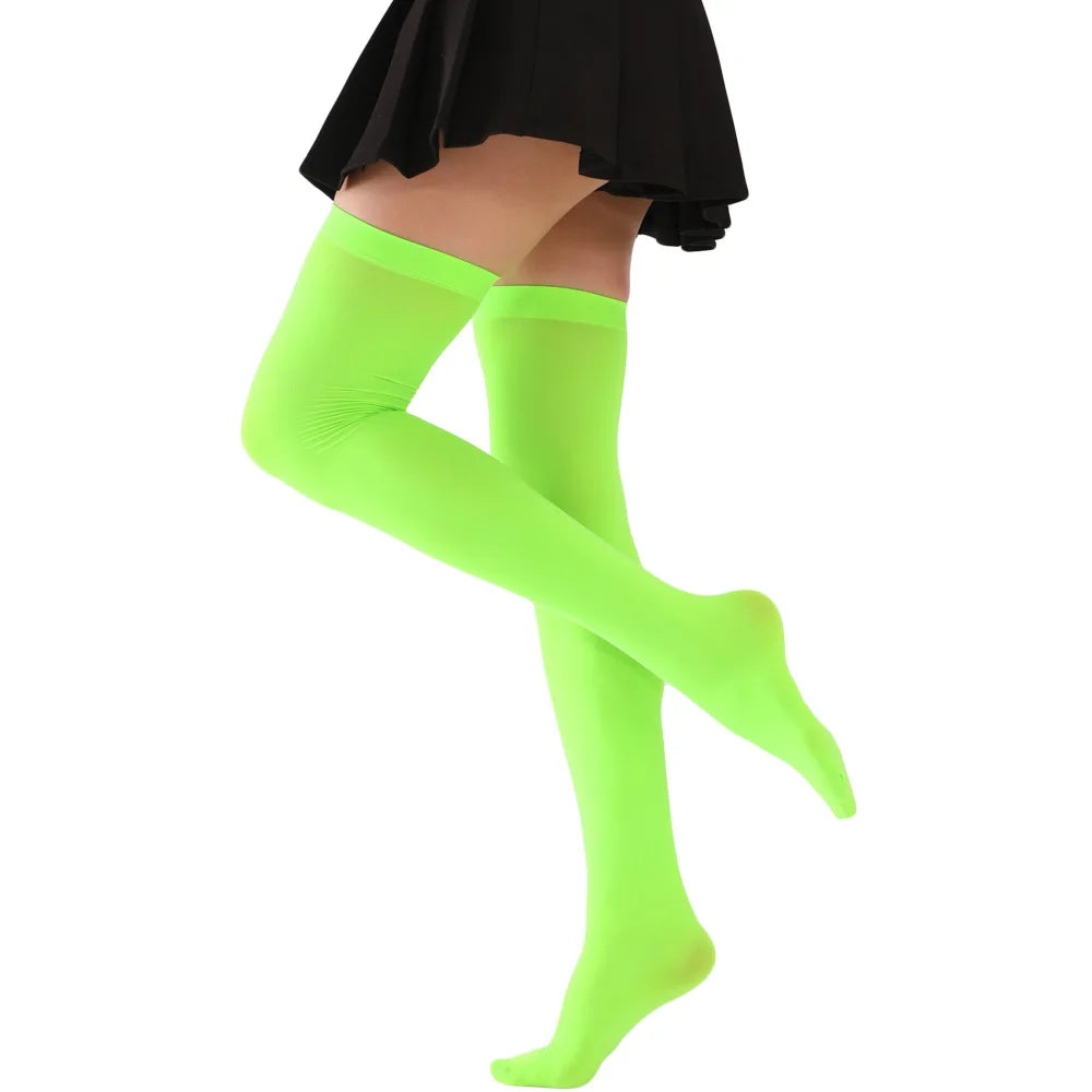 Women Plus Size Thigh-High Sexy Cosplay Socks