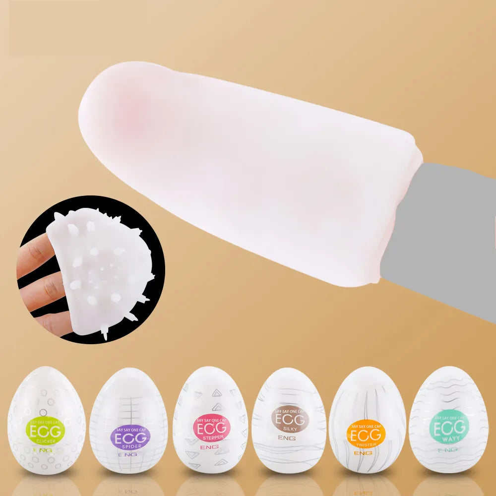 Men's Stimulating Stretchable Cock Sex Massager Eggs