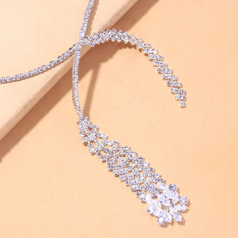 Zircon Pendant Choker Chain Fashion jewelry