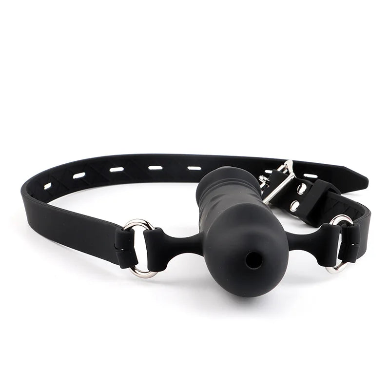 BDSM Open Mouth Silicone Ball Penis Gag Restraints