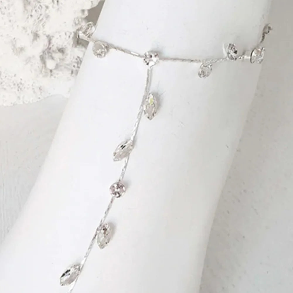 Crystal Toe Ankle Chain Rhinestone Foot Chain