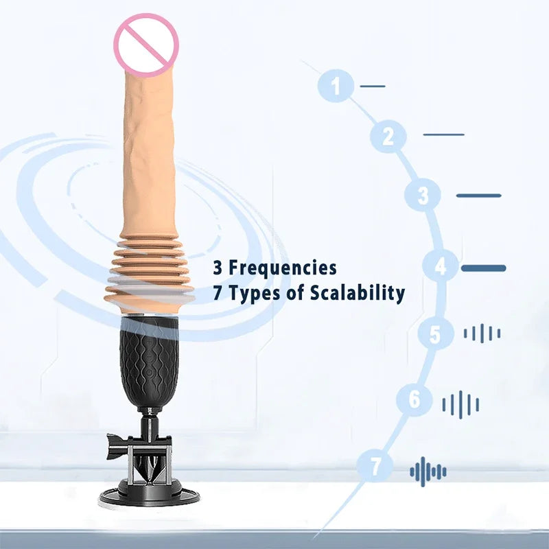 Automatic Heating Hands-Free Realistic Vibrator