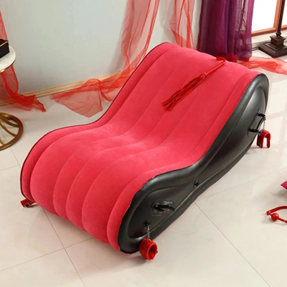 Inflatable Bondage Couch Cushion With Handcuff Sexual Position