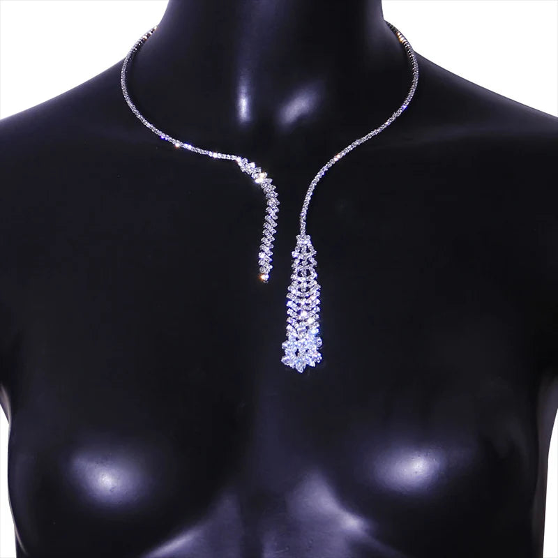 Zircon Pendant Choker Chain Fashion jewelry