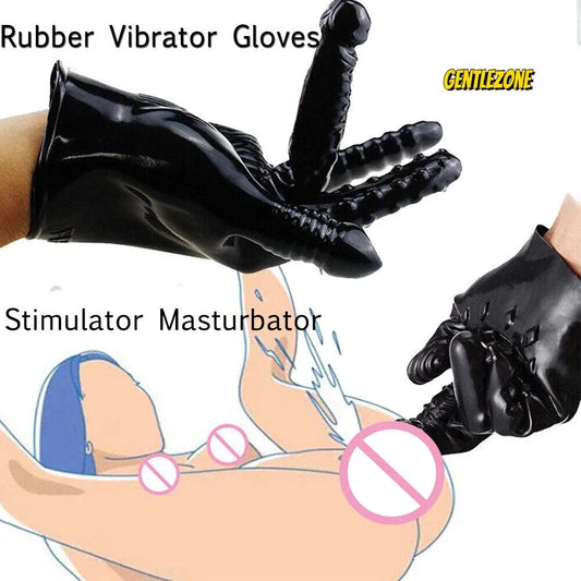 BDSM Vagina/Anal Vibrating Masturbation Sexual Finger Glove