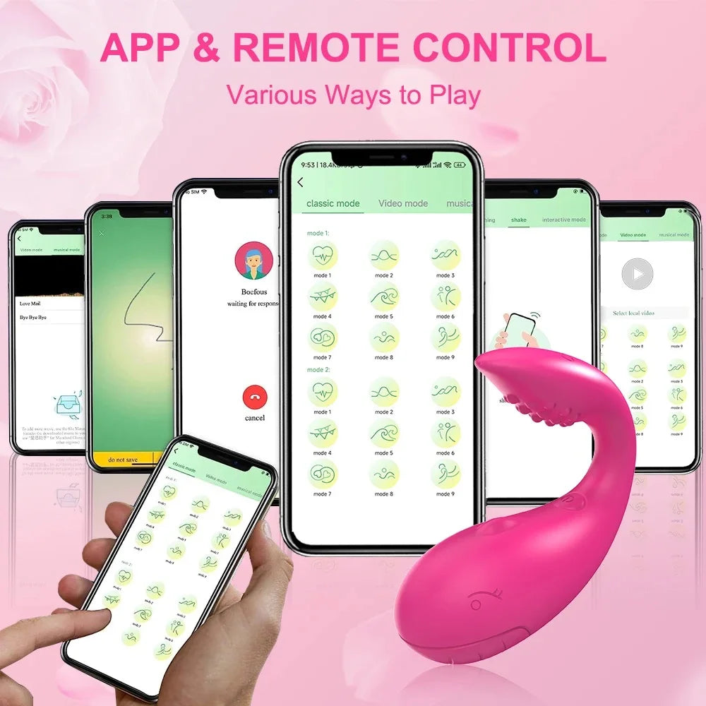 Bluetooth Remote Control G-Spot Egg Massager Vibrator